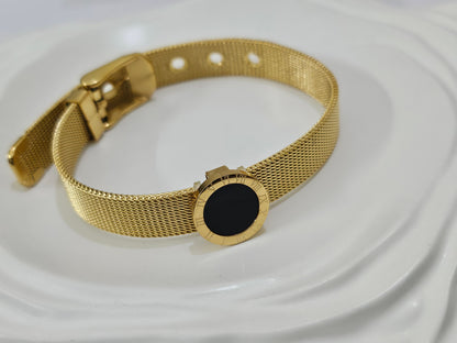 Black Roman watch bracelet