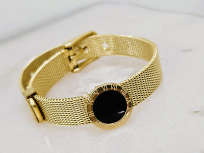 Black Roman watch bracelet