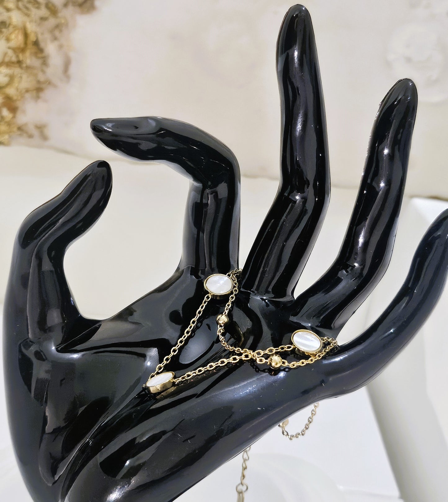 White Marble Chain Bracelet