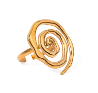 Gold Spiral Ring