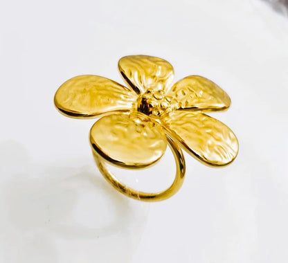 Gold Floral Ring