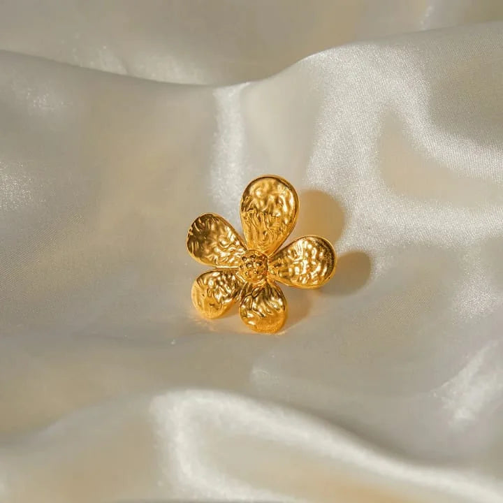 Gold Floral Ring