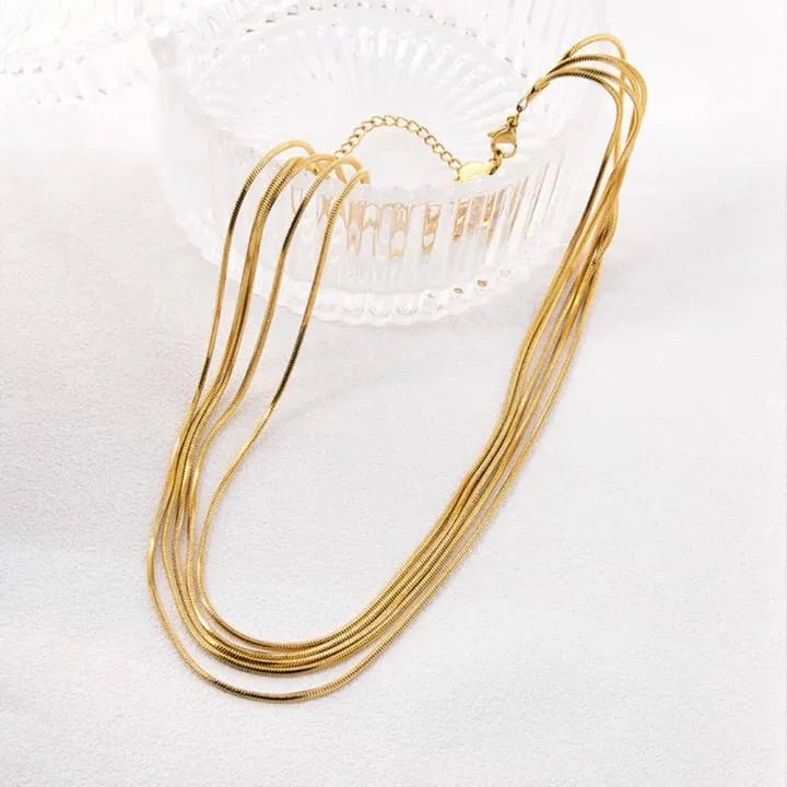 Drape Multi Strand Neckpiece