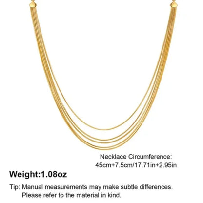 Drape Multi Strand Neckpiece