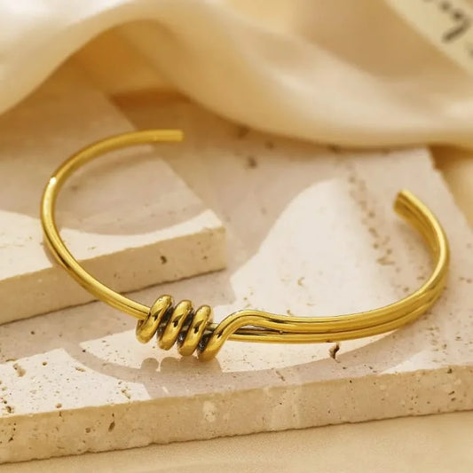 golden coil luxe cuff
